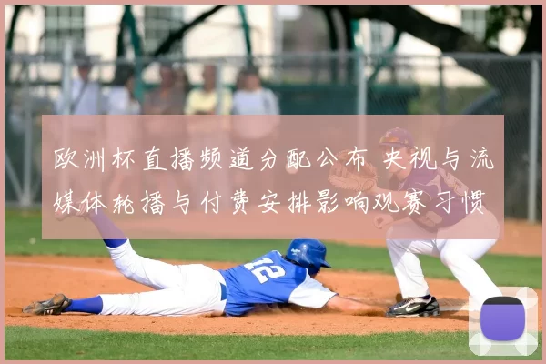 欧洲杯直播频道分配公布 央视与流媒体轮播与付费安排影响观赛习惯