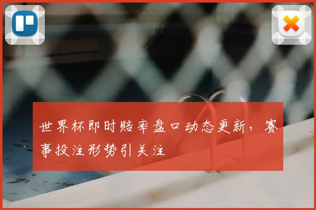 世界杯即时赔率盘口动态更新,赛事投注形势引关注